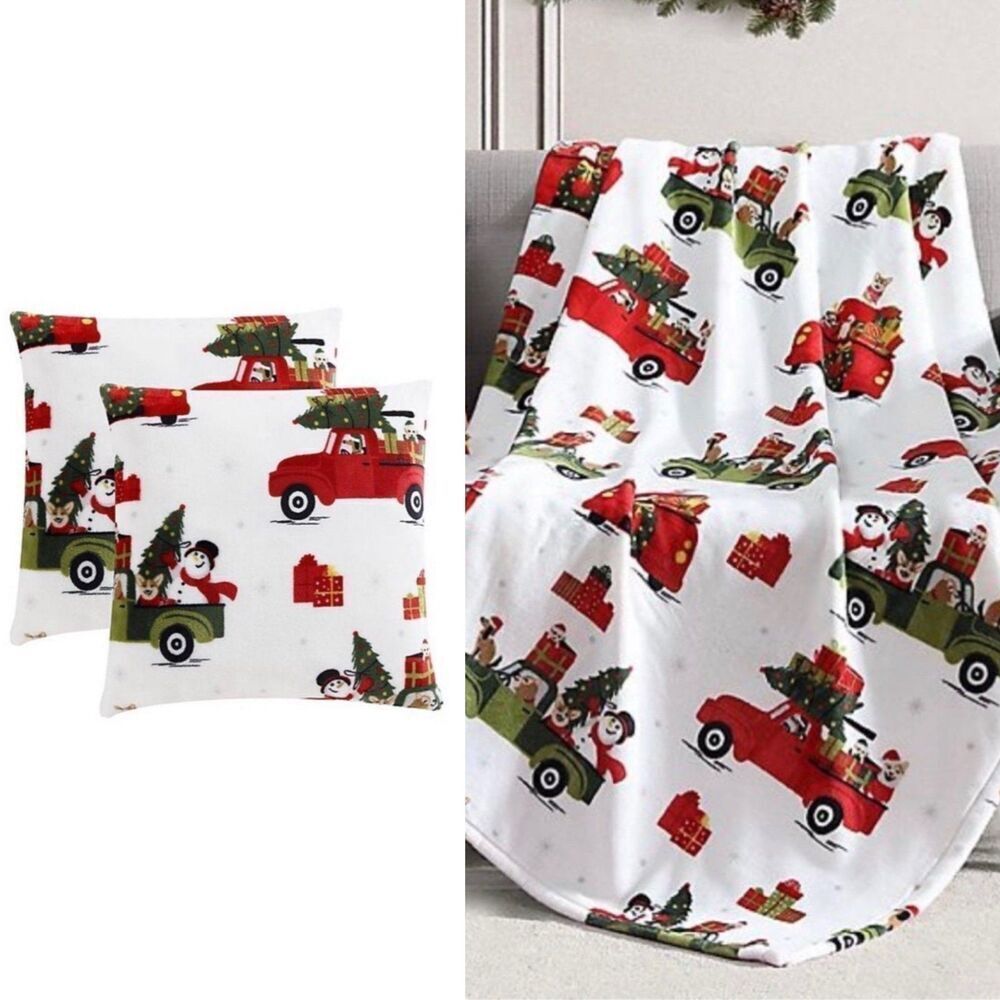Envogue Holiday Dog Blanket & Pillow Set